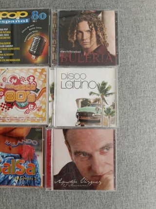 Lote 9 CDs Música Variada Pop Latino Salsa