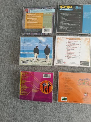 Lote 9 CDs Música Variada Pop Latino Salsa