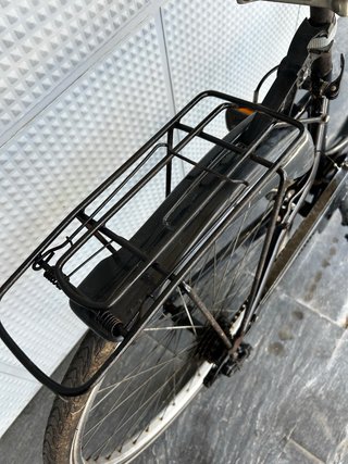 Bicicleta cesta Paseos Negra revisada Talla S