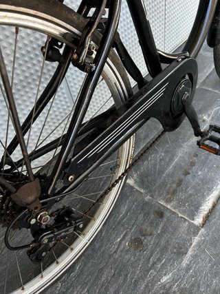 Bicicleta cesta Paseos Negra revisada Talla S