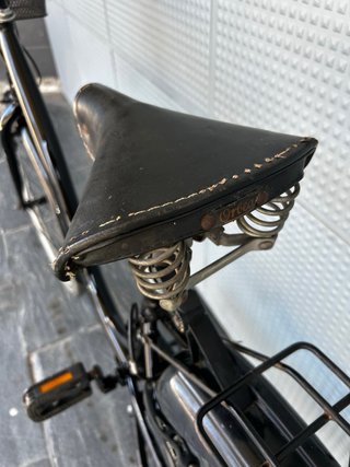 Bicicleta cesta Paseos Negra revisada Talla S