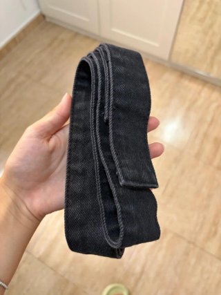 Chaqueta vaquera negra Stradivarius Talla M