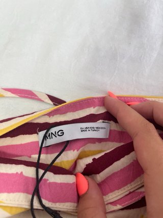 Pantalones rayas Mango Teen
