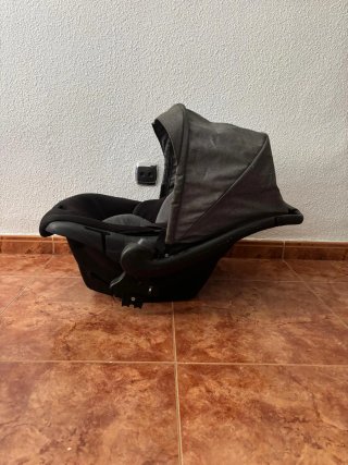 Trío Carrito Bebé 3 Piezas Gris Lunares