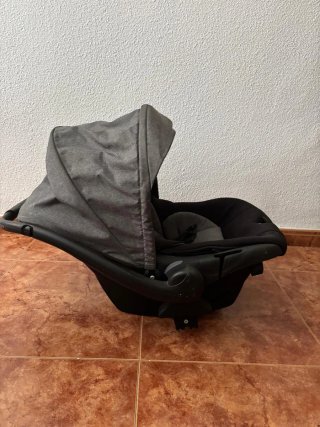 Trío Carrito Bebé 3 Piezas Gris Lunares