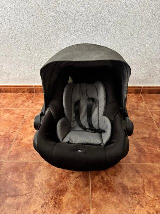 Trío Carrito Bebé 3 Piezas Gris Lunares