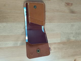 Billetero Tarjetero Cuero Hecho a Mano