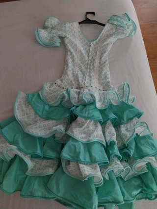 Vestido Flamenca Niña Talla 6-7 Años
