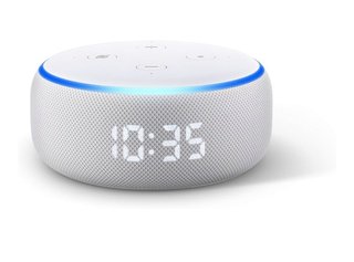 Amazon Echo Dot con Reloj Blanco