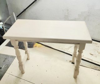 Mesa de madera blanca 100x45x77