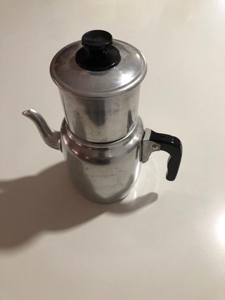 Cafetera italiana vintage aluminio.15