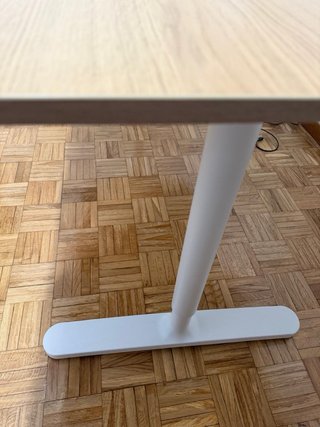 Mesa de escritorio madera y metal
