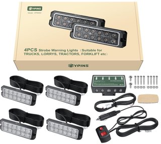 12LED Luces Estroboscópicas 4 PCS