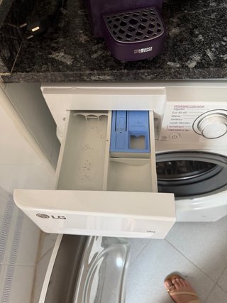 Lavadora LG 9 kg Blanca Inverter
