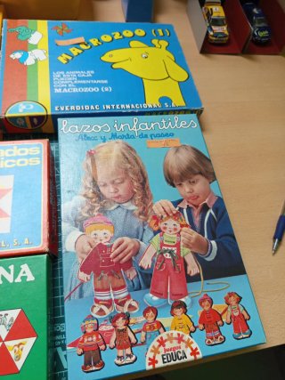 Lote de juegos educativos vintage