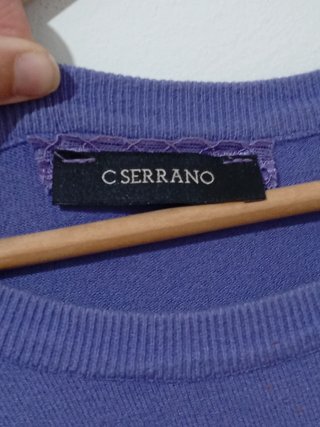 Vestido morado de manga larga
