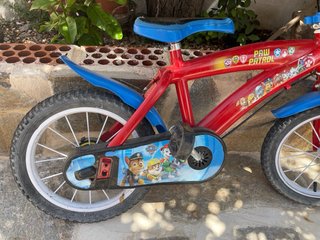 Bicicleta infantil Paw Patrol