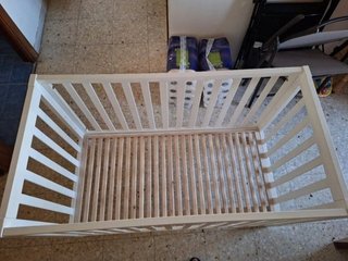 Cuna Madera Maciza TROLL LOFT + Colchón