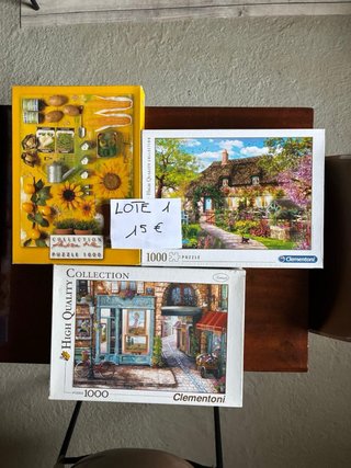 Lote 3 Puzzles. 1000 piezas