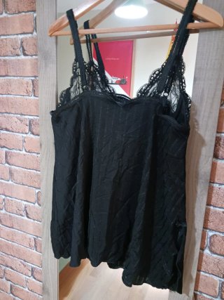 Picardías encaje negro