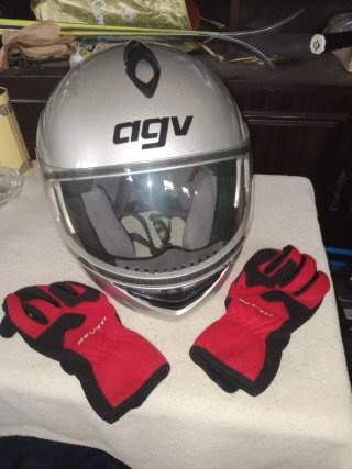 Casco Modular AGV Plata