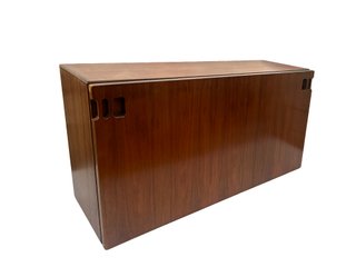 Mueble bar vintage años 70 con tapa abatible