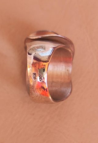 Anillo Plata .925 Diseño Orgánico.