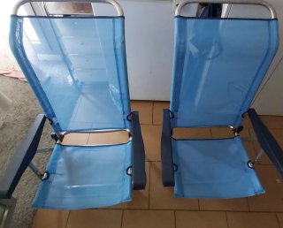 2 Sillas de Playa reclinables