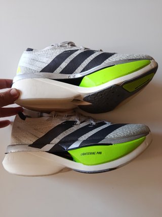 Zapatillas Adidas Adizero Talla 43 Gris/Verde