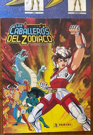 Álbum Panini Los Caballeros del Zodíaco + Póster
