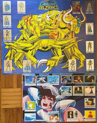 Álbum Panini Los Caballeros del Zodíaco + Póster