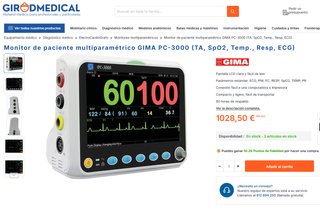 Monitor Médico Gima PC-3000