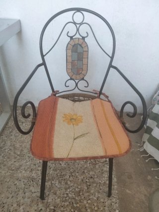 Set 4 Sillas Metal Exterior