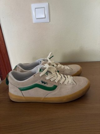 Zapatillas Vans Beige y Verde Talla 42.5