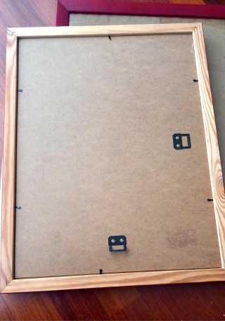 Set 2 Cornici Legno con Vetro Nuove