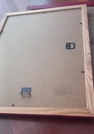 Set 2 Cornici Legno con Vetro Nuove
