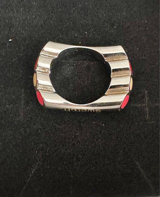 Swatch. Anillo acero plateado.