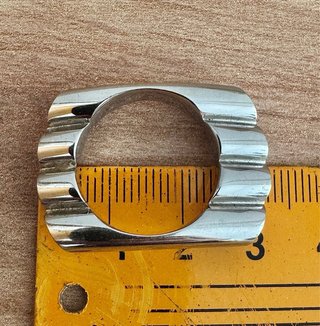 Swatch. Anillo acero plateado.