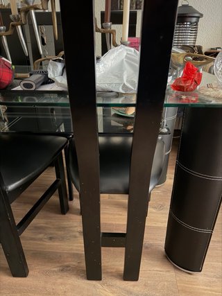 Sillas comedor piel autentica y madera maciza