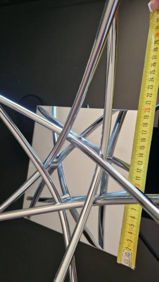 Lámpara moderna acero cromado plata