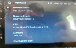 Tablet Android PX6 per automobile