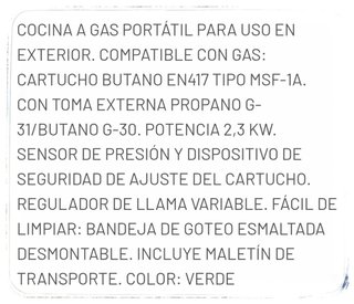 Cocina a gas