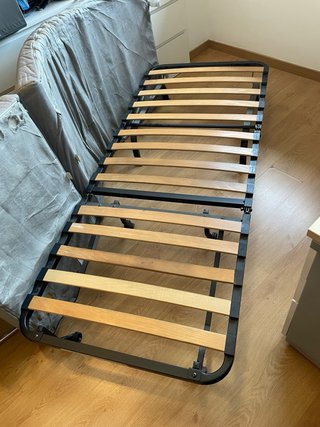 Somier Plegable Negro/Gris Ikea