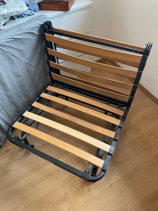 Somier Plegable Negro/Gris Ikea