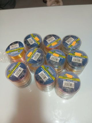 Lote 10 paquetes hilo pesca 0.3mm 6.8kg