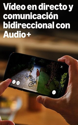 Floodlight Cam Pro, Ring Cámara Pro 4K, con focos