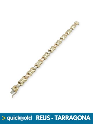 035-1141 PULSERA ORO 18K SEMIRRIGIDA 19.8 CM
