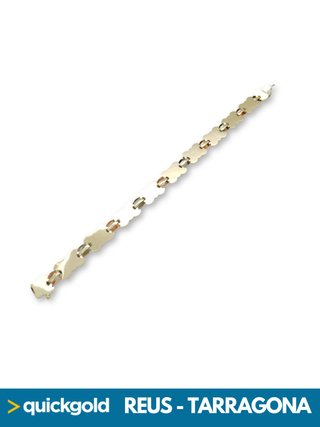 035-1141 PULSERA ORO 18K SEMIRRIGIDA 19.8 CM