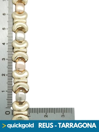 035-1141 PULSERA ORO 18K SEMIRRIGIDA 19.8 CM