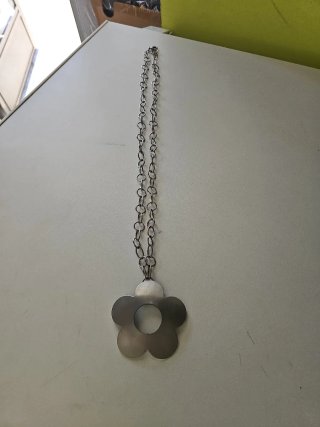 Colgante Flor Plata